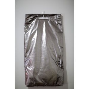 Helmut Lang Metallic Fold-Over Clutch